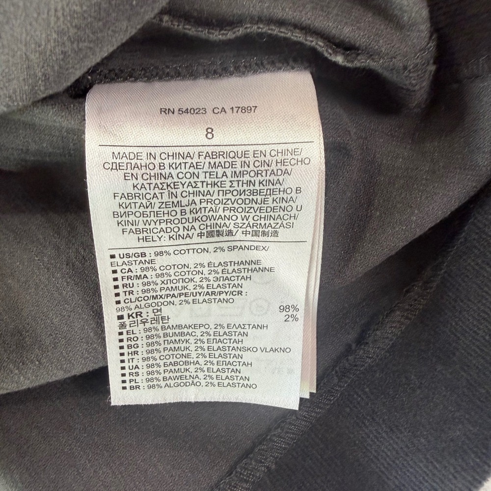 Banana Republic Womens Gray Corduroy Mini Skirt Size 4 Stretch Cotton Straight - Picture 3 of 5